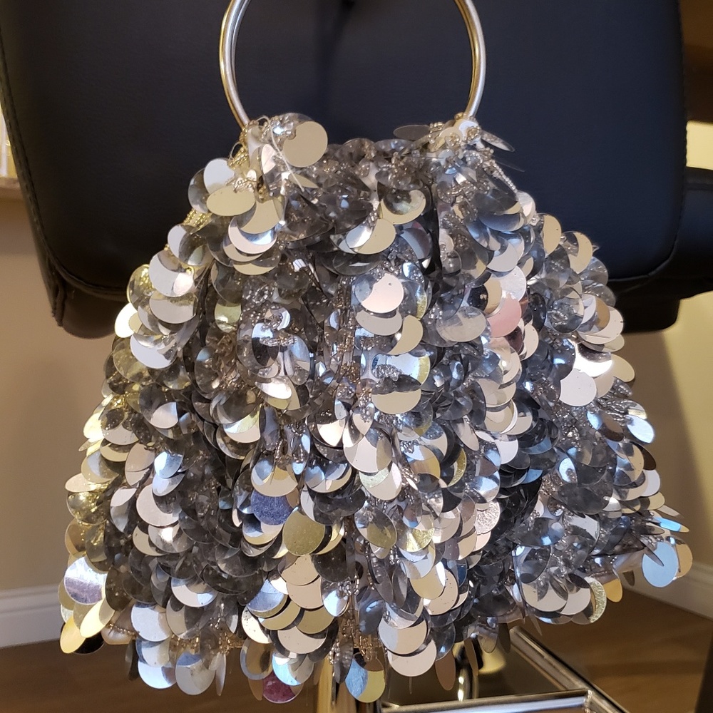 Silver Petals GNO Bag